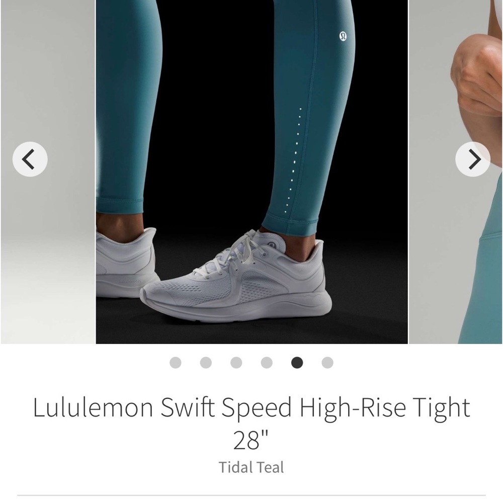 Blue Athletic Leggings - Picture 2 of 2